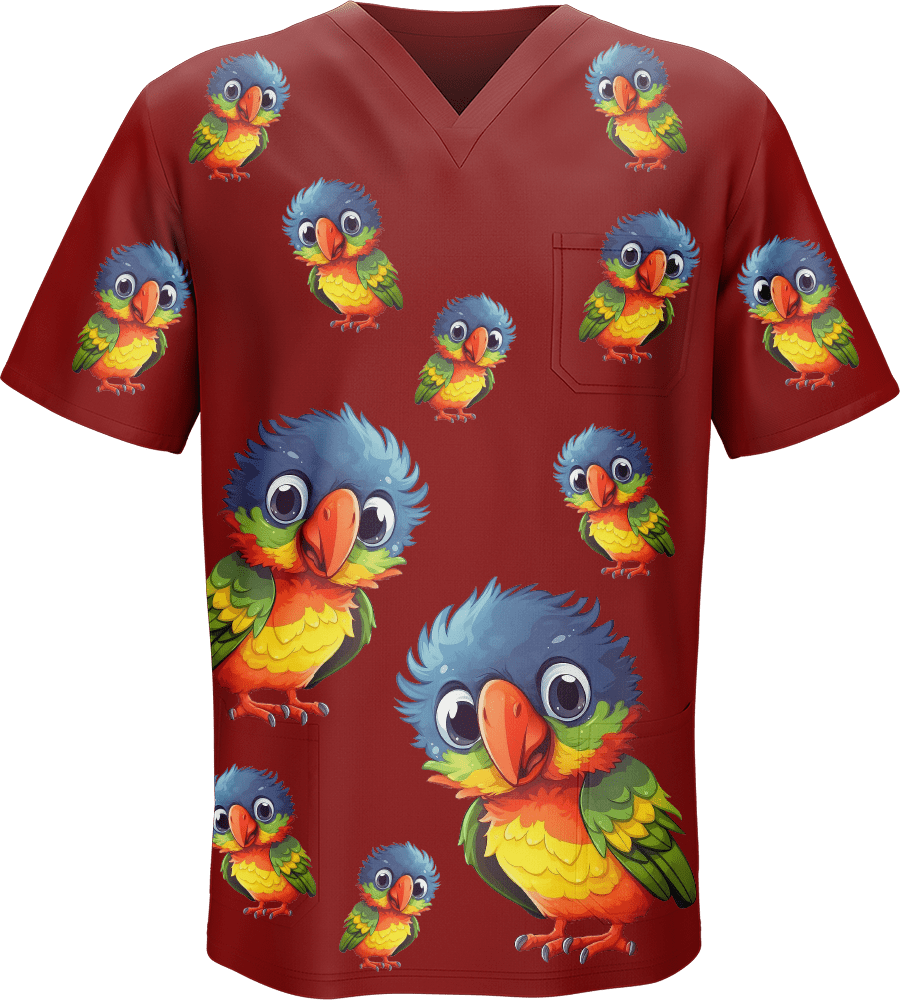 Rainbow Lorikeet Scrubs - fungear.com.au