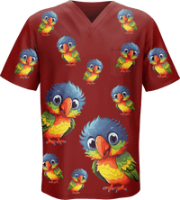 Rainbow Lorikeet Scrubs 2