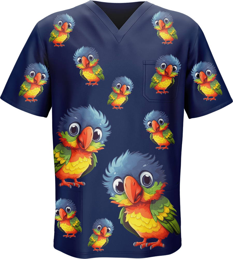 Rainbow Lorikeet Scrubs - fungear.com.au