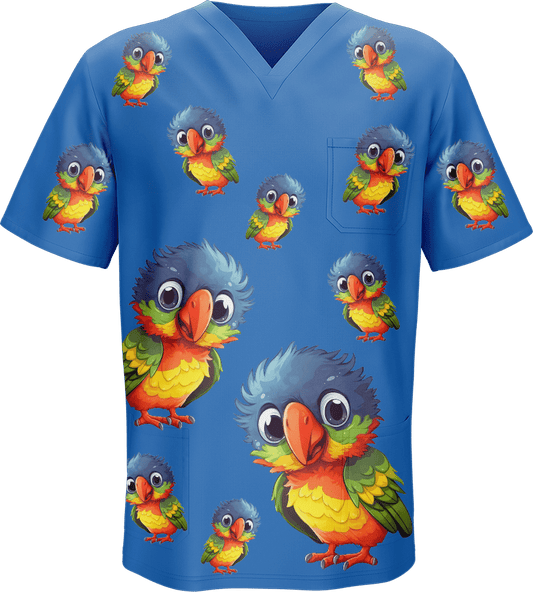 Rainbow Lorikeet Scrubs - fungear.com.au