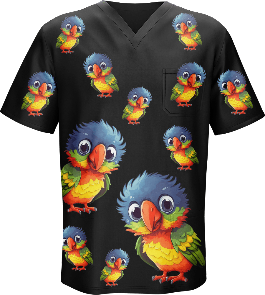 Rainbow Lorikeet Scrubs