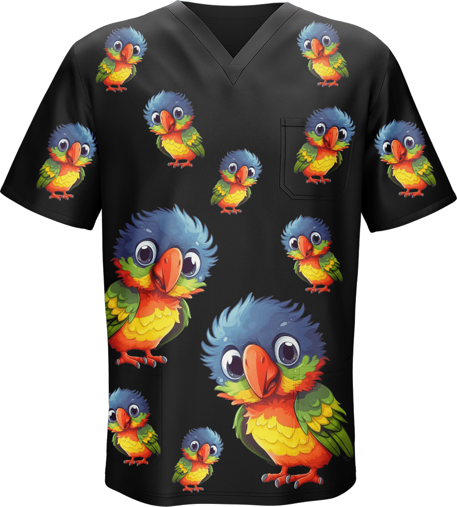 Rainbow Lorikeet Scrubs - fungear.com.au