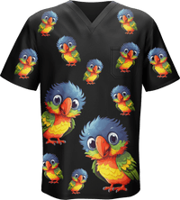 Rainbow Lorikeet Scrubs 1