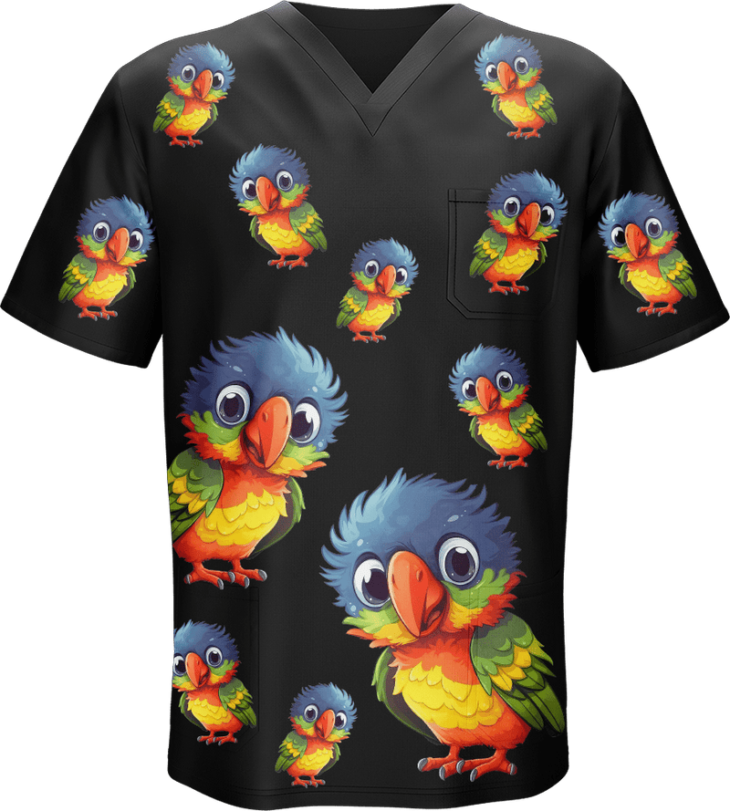 Rainbow Lorikeet Scrubs