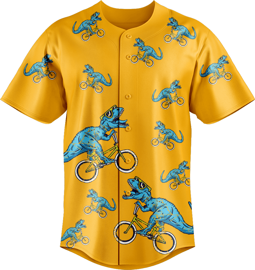 Rexy Dino Baseball Jerseys - fungear.com.au