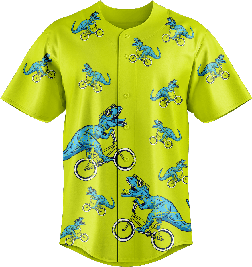 Rexy Dino Baseball Jerseys - fungear.com.au