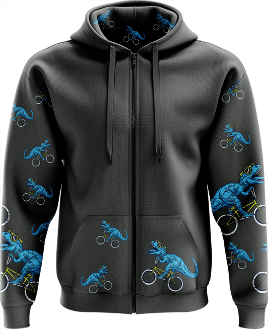 Rexy Dino Full Zip Hoodies Jacket - fungear.com.au