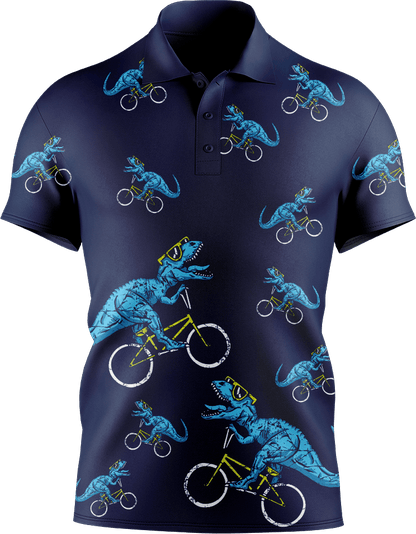 Rexy Dino Men's Short Sleeve Polo - fungear.com.au