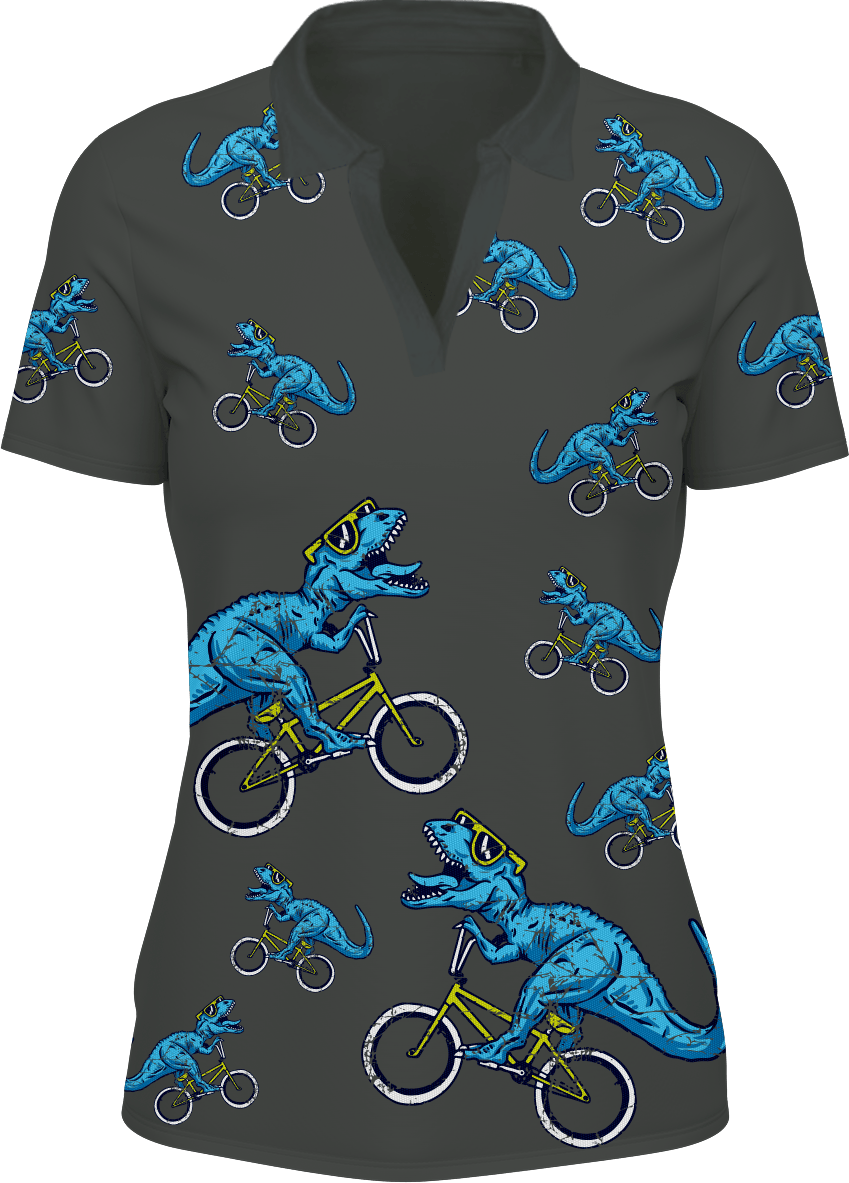 Rexy Dino Women's Polo - fungear.com.au