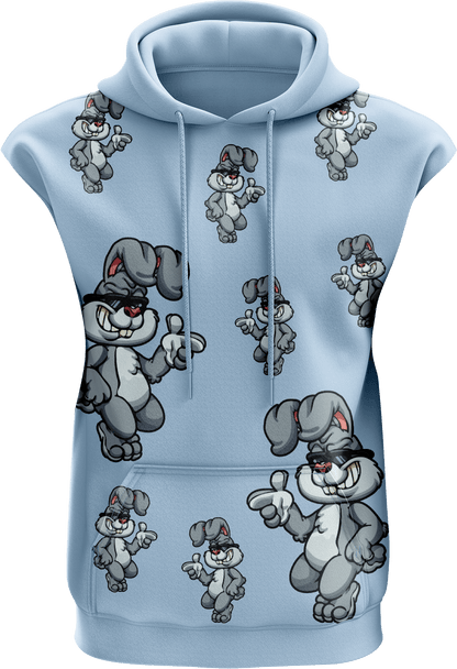 Rogue Rabbit Full Zip Sleeveless Hoodie Jackets - fungear.com.au