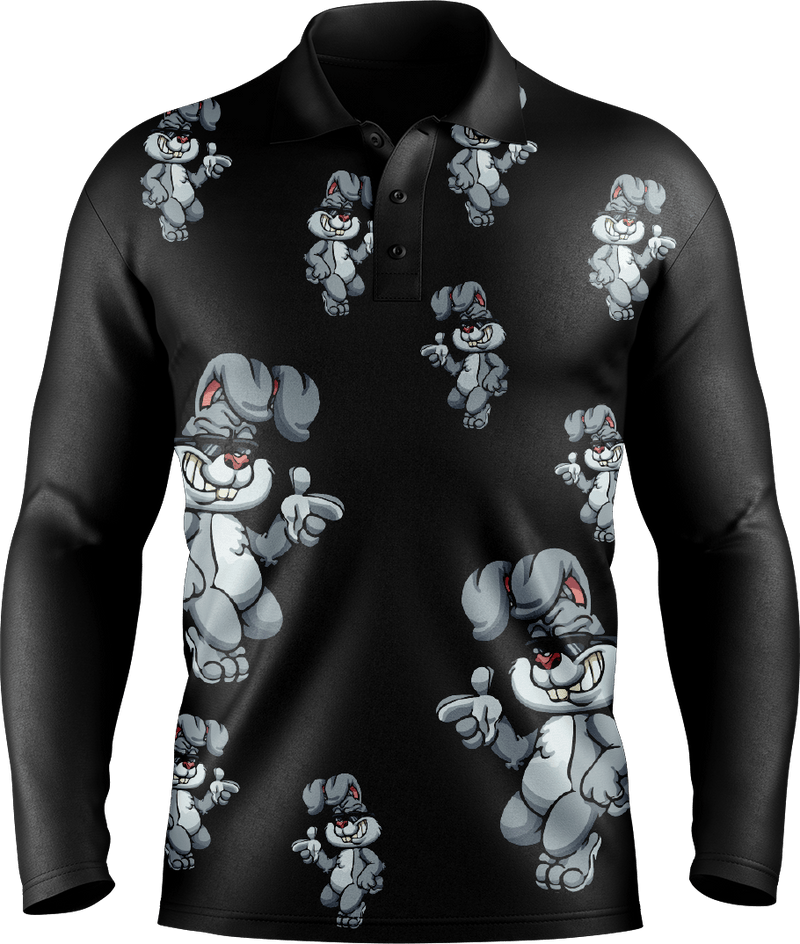 Rogue Rabbit Men's Long Sleeve Polo