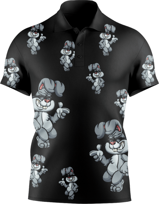 Rogue Rabbit Men's Short Sleeve Polo - fungear.com.au