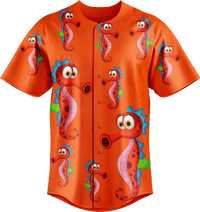 Sassy Seahorse Baseball Jerseys 1