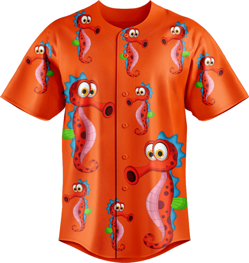 Sassy Seahorse Baseball Jerseys
