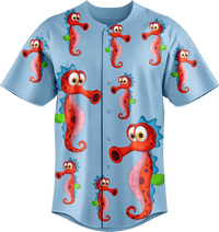 Sassy Seahorse Baseball Jerseys 3