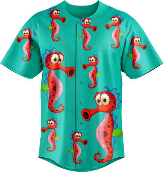 Sassy Seahorse Baseball Jerseys - fungear.com.au