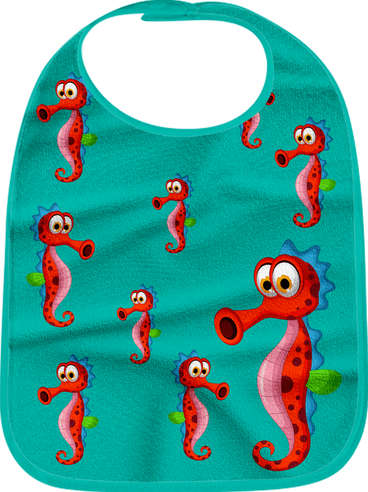 Sassy Seahorse Bibs - fungear.com.au