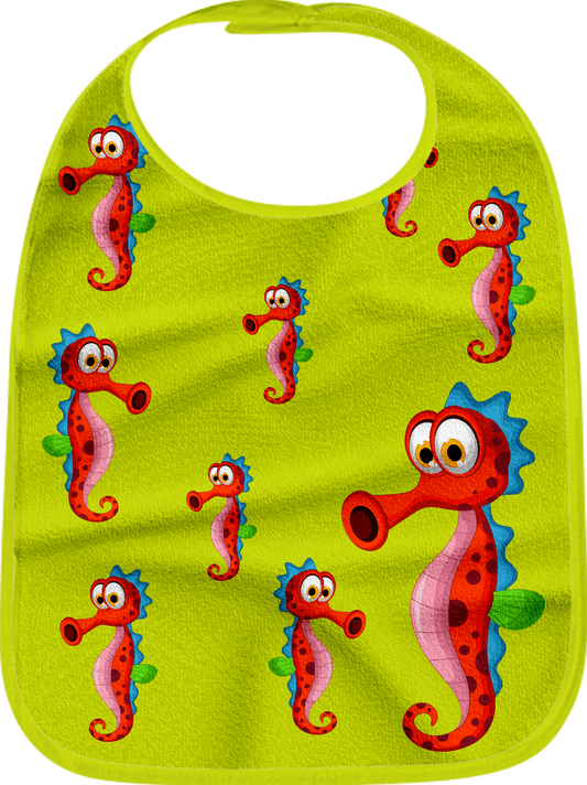 Sassy Seahorse Bibs - fungear.com.au