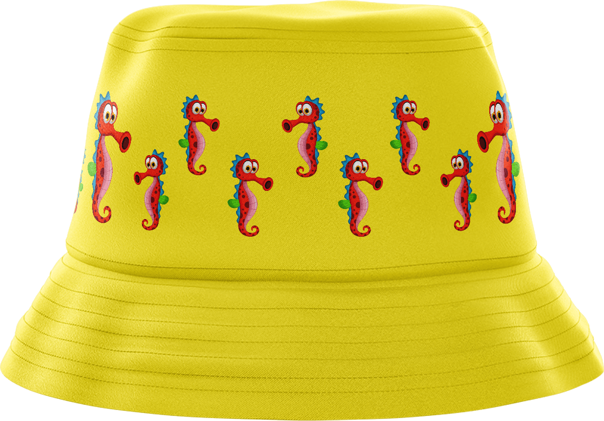 Sassy Seahorse Bucket Hat - fungear.com.au