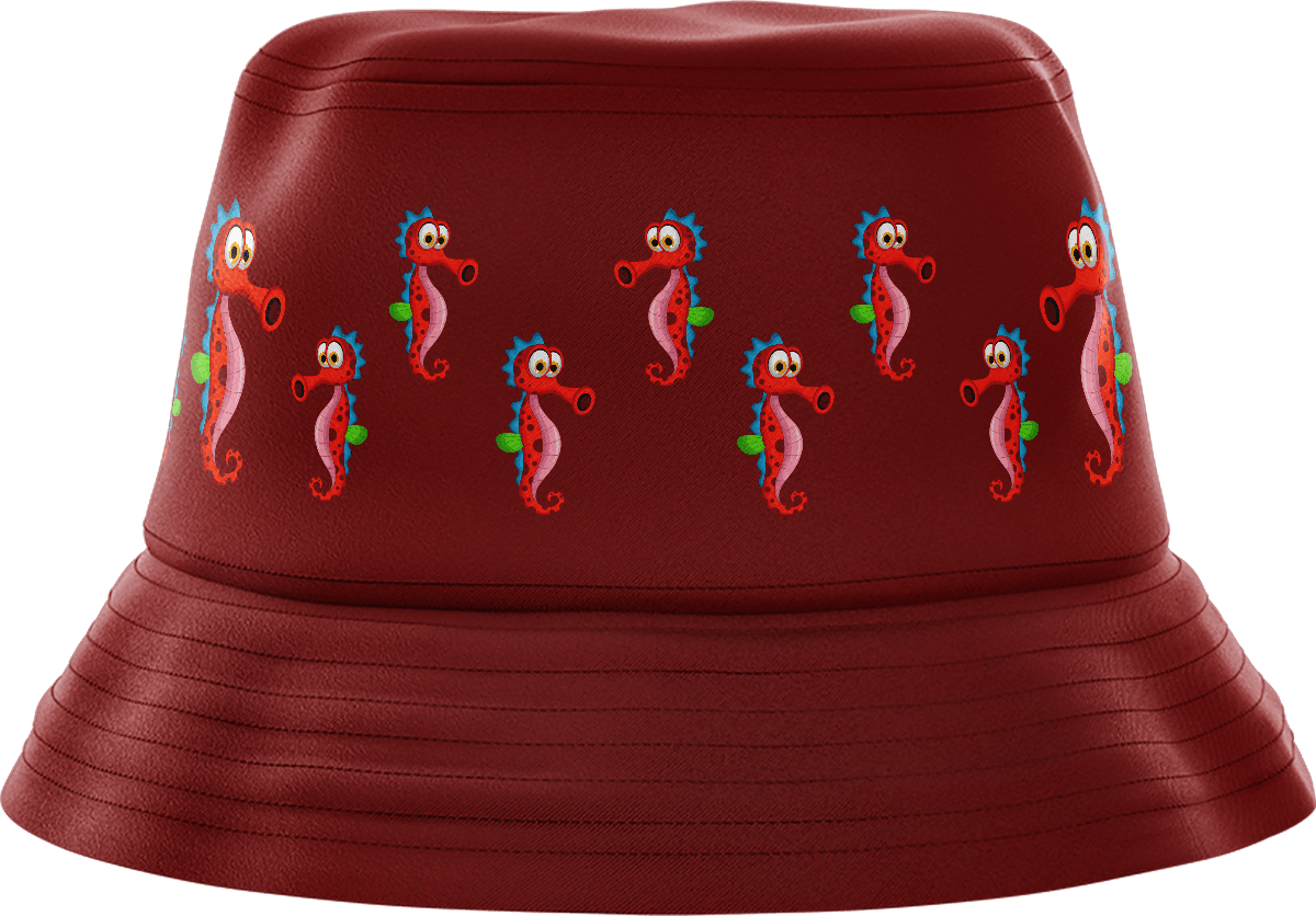 Sassy Seahorse Bucket Hat - fungear.com.au