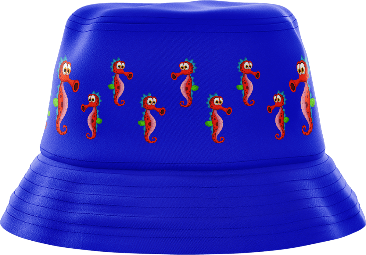 Sassy Seahorse Bucket Hat - fungear.com.au