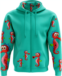 Sassy Seahorse Full Zip Hoodies Jacket 11