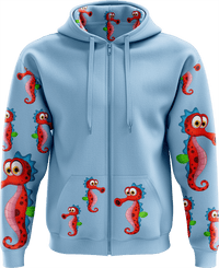 Sassy Seahorse Full Zip Hoodies Jacket 10