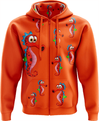 Sassy Seahorse Full Zip Hoodies Jacket 4
