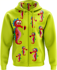 Sassy Seahorse Full Zip Hoodies Jacket 1