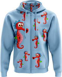 Sassy Seahorse Full Zip Hoodies Jacket 2