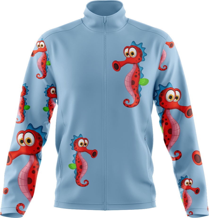 Sassy Seahorse Full Zip Track Jacket - fungear.com.au