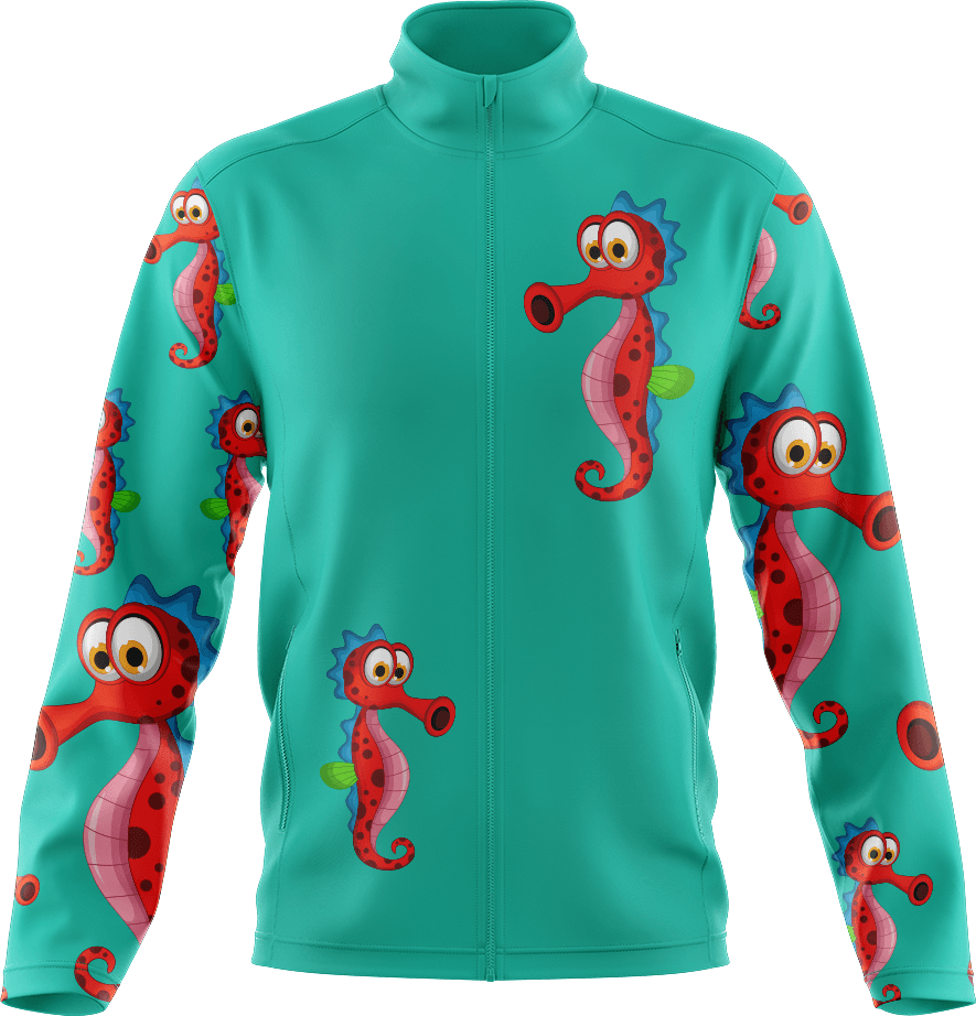 Sassy Seahorse Full Zip Track Jacket - fungear.com.au