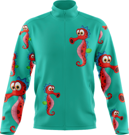 Sassy Seahorse Full Zip Track Jacket - fungear.com.au