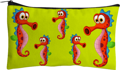 Sassy Seahorse Jumbo Pencil Case - fungear.com.au