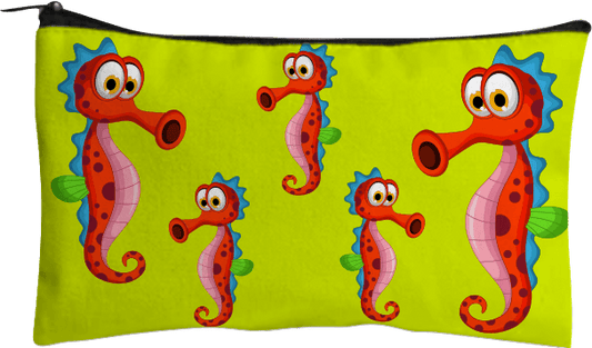 Sassy Seahorse Jumbo Pencil Case - fungear.com.au