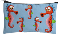 Sassy Seahorse Jumbo Pencil Case 2