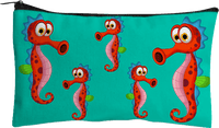 Sassy Seahorse Jumbo Pencil Case 4