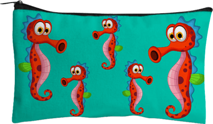 Sassy Seahorse Jumbo Pencil Case - fungear.com.au