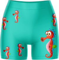 Sassy Seahorse Ladies Gym Shorts 3