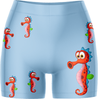 Sassy Seahorse Ladies Gym Shorts 2