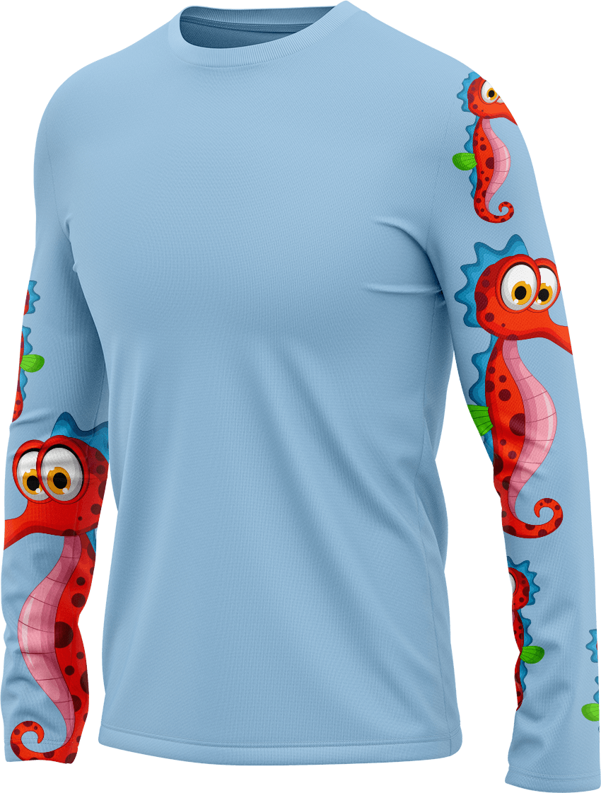 Sassy Seahorse Rash Shirt Long Sleeve - fungear.com.au