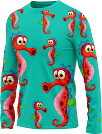 Sassy Seahorse Rash Shirt Long Sleeve 2
