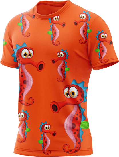 Sassy Seahorse Rash Shirt Short Sleeve - fungear.com.au