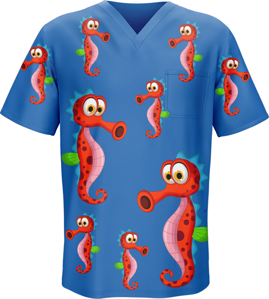 Sassy Seahorse Scrubs - fungear.com.au