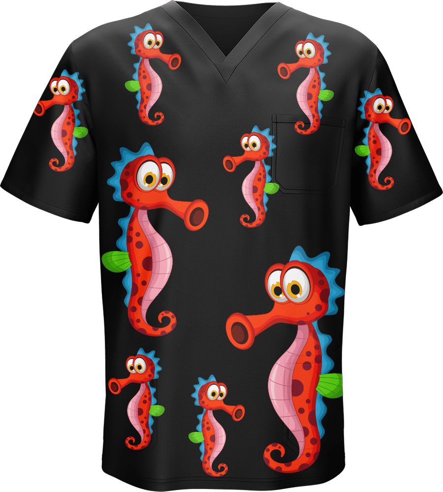 Sassy Seahorse Scrubs - fungear.com.au