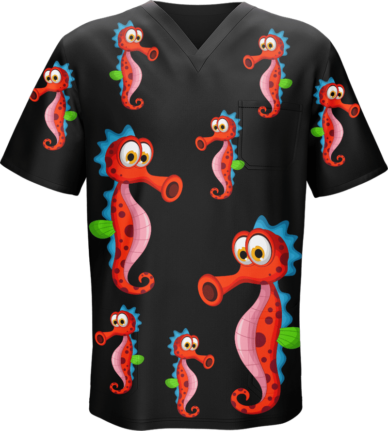 Sassy Seahorse Scrubs