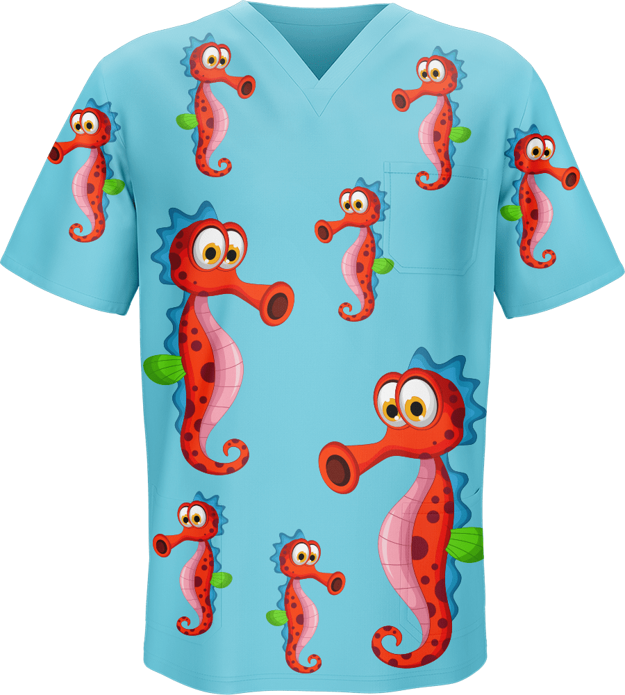 Sassy Seahorse Scrubs