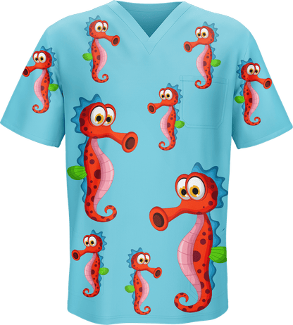 Sassy Seahorse Scrubs - fungear.com.au