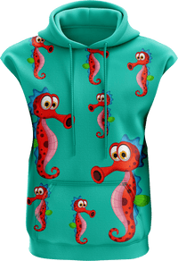 Sassy Seahorse Sleeveless Hoodie 3
