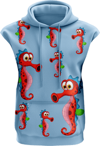 Sassy Seahorse Sleeveless Hoodie 2
